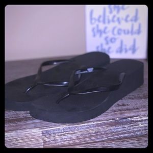 **5 for $18**  Simple black wedges!